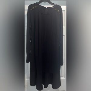 DuJour Fresh/Modern/Now Black Dress, Size Large